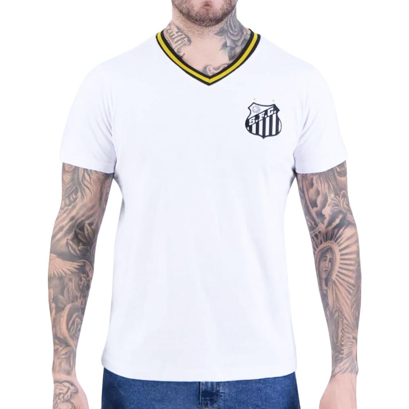 Camiseta do Santos Braziline Clube - Masculina - Foto 1