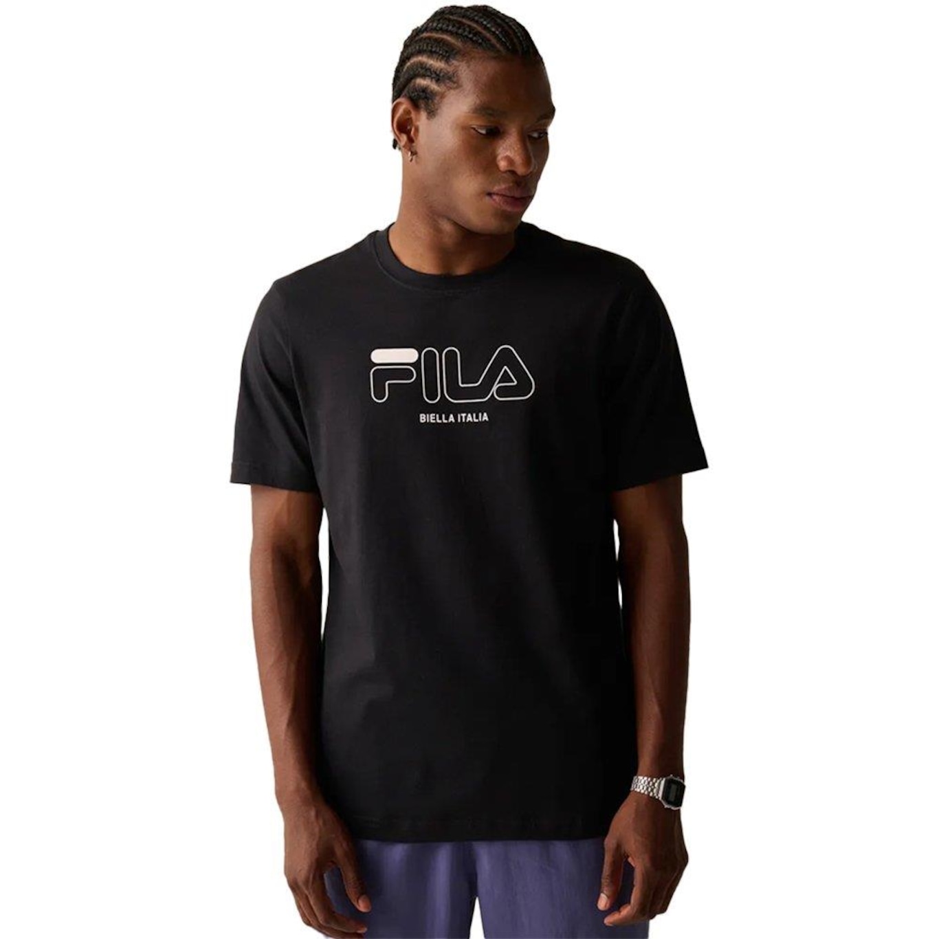 Camiseta Fila Slim Classic - Masculina - Foto 1