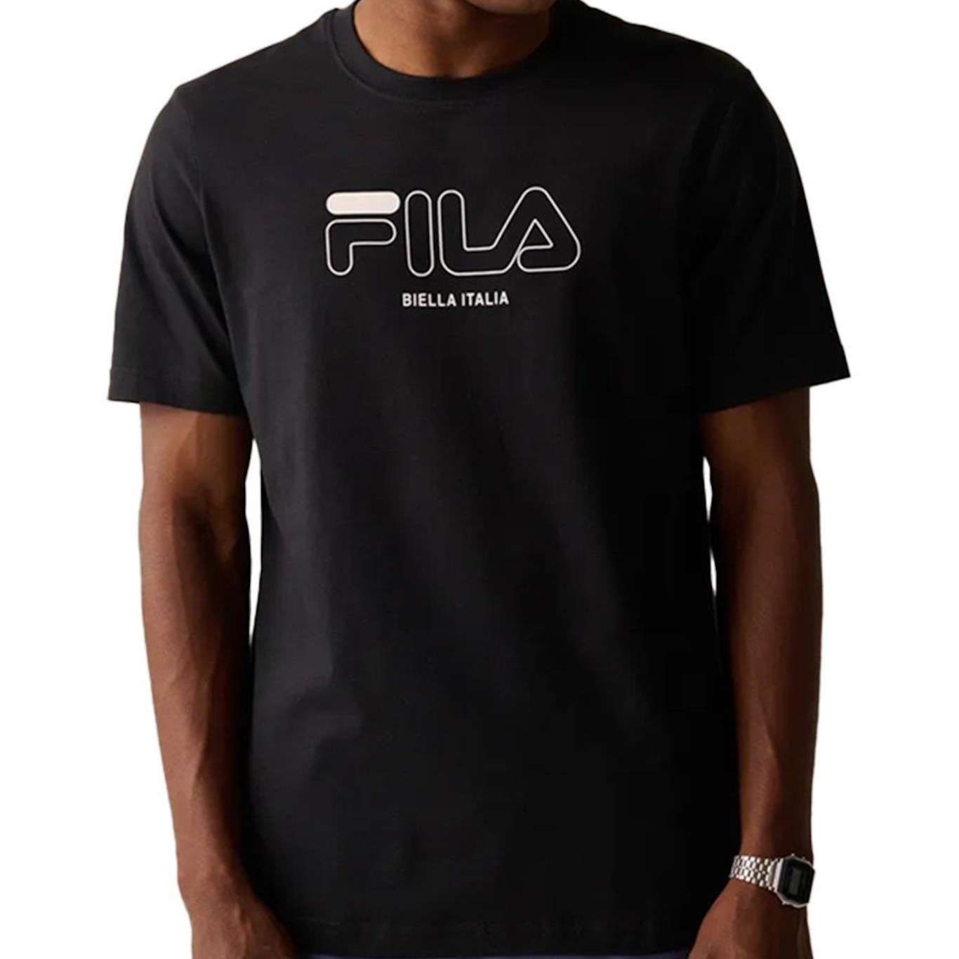 Camiseta Fila Slim Classic - Masculina - Foto 4