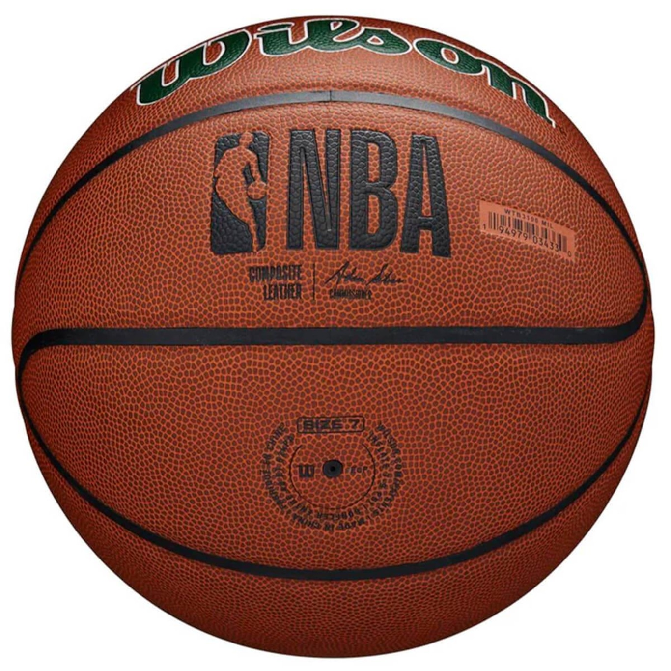 Bola de Basquete Wilson Nba Team Alliance Milwaukee Bucks #7 - Foto 2