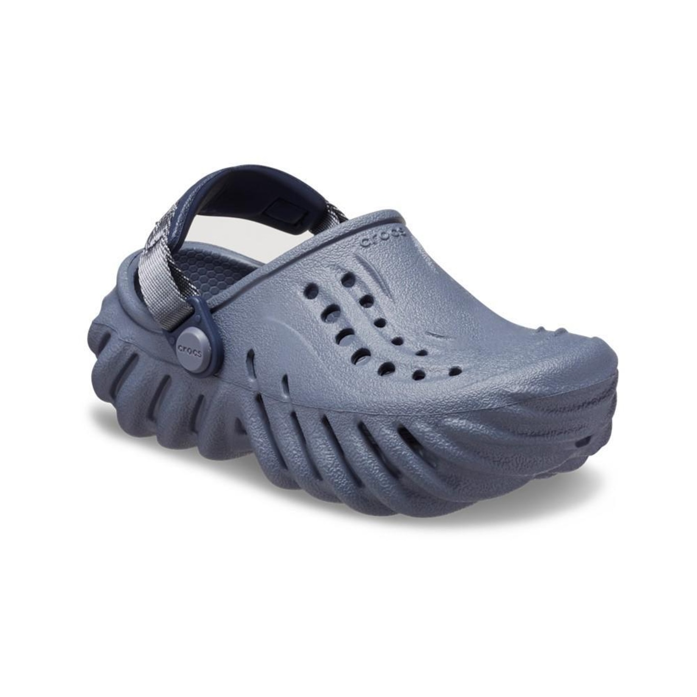 Sandália Crocs Echo Clog T Storm - Infantil - Foto 2