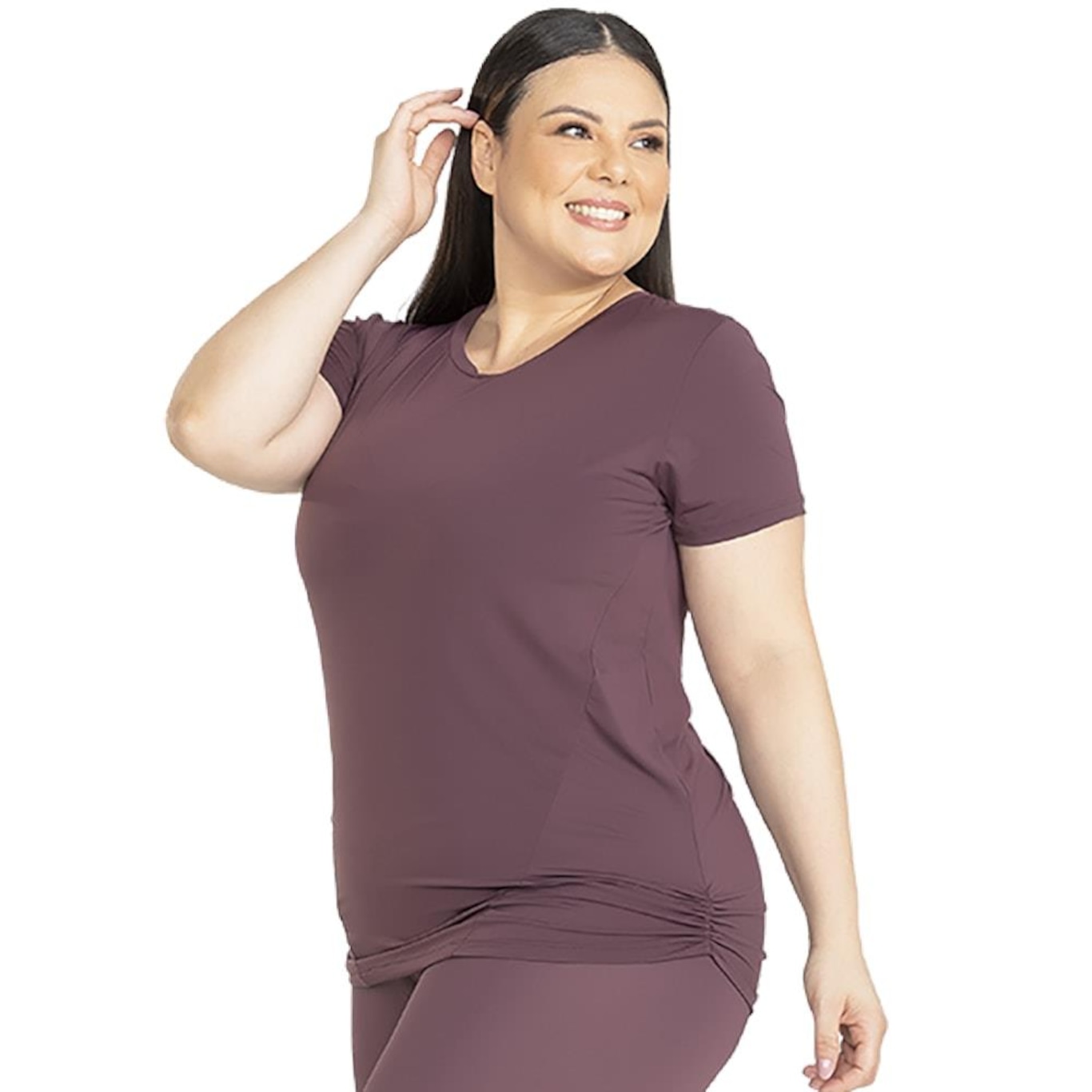 Camiseta Trinys Freedom Drape F-15744 Plus Size - Feminina - Foto 1