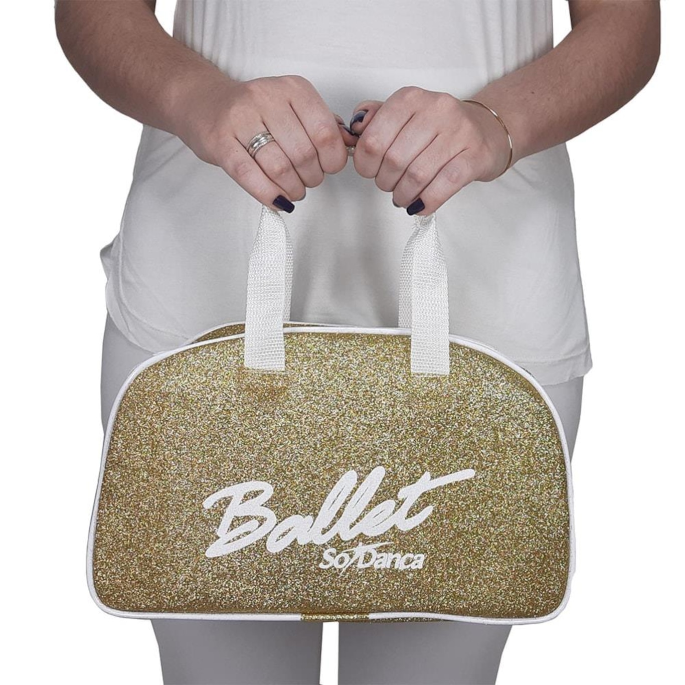 Bolsa de Mão Só Dança Bg-762 com Gliter - Feminina - Foto 1