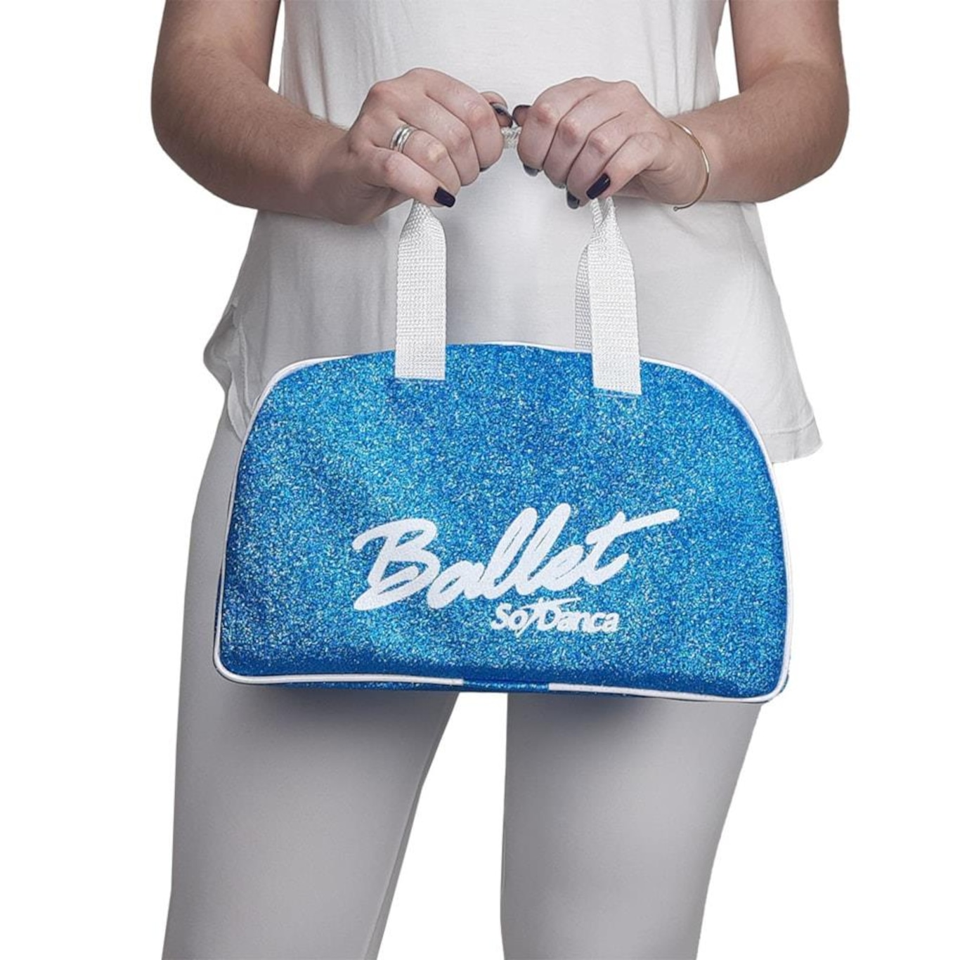 Bolsa de Mão Só Dança Bg-762 com Gliter - Feminina - Foto 1