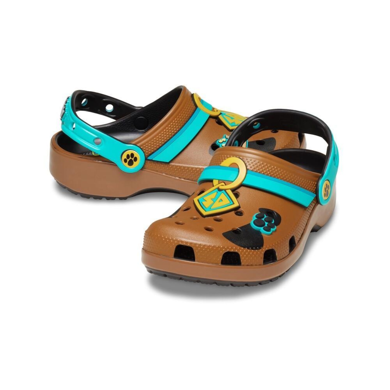 Sandália Crocs Scooby-Doo Classic Clog K - Infantil - Foto 4