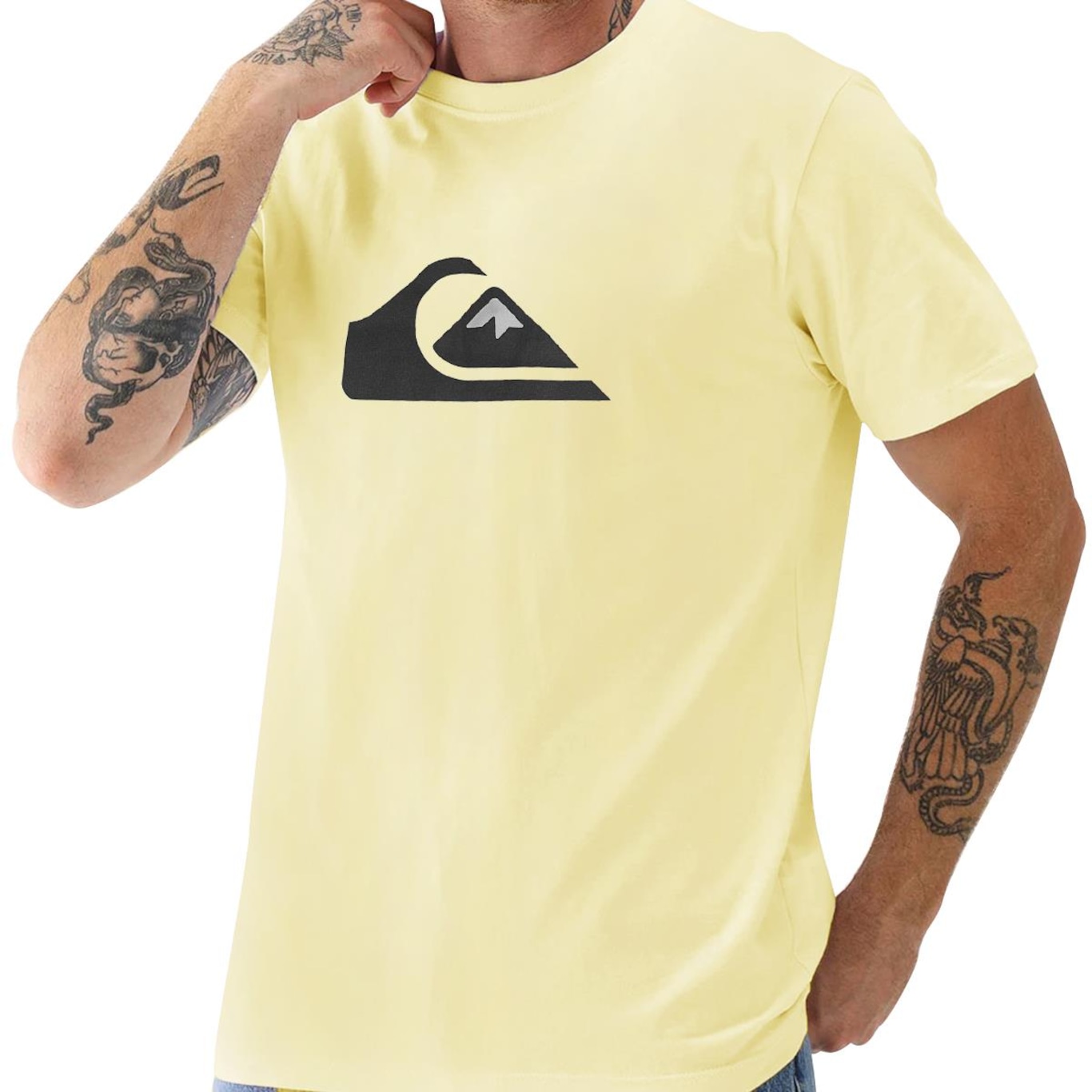 Camiseta Quiksilver Comp Logo Color - Masculina - Foto 3