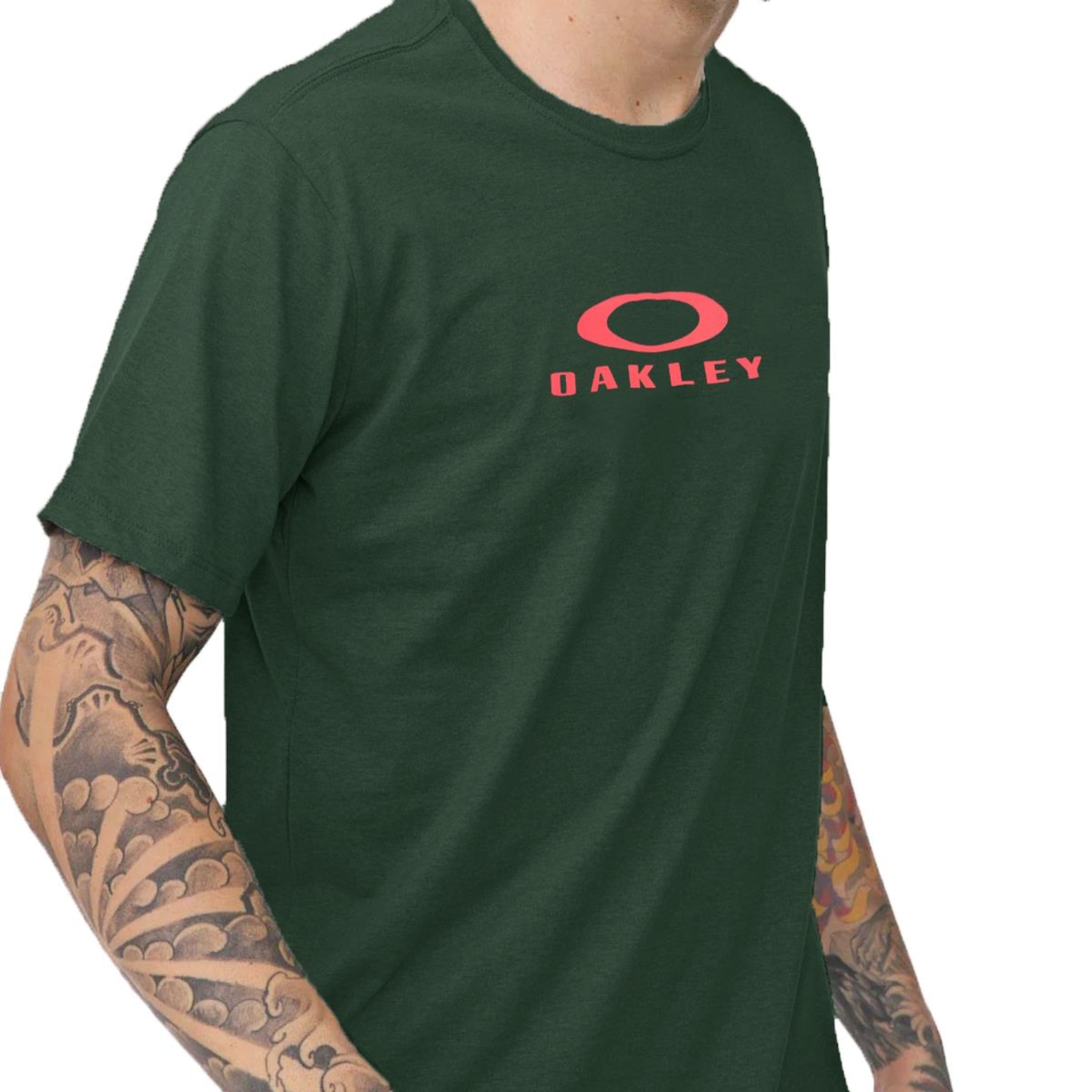 Camiseta Oakley Bark New Tee Shadow - Masculina - Foto 3