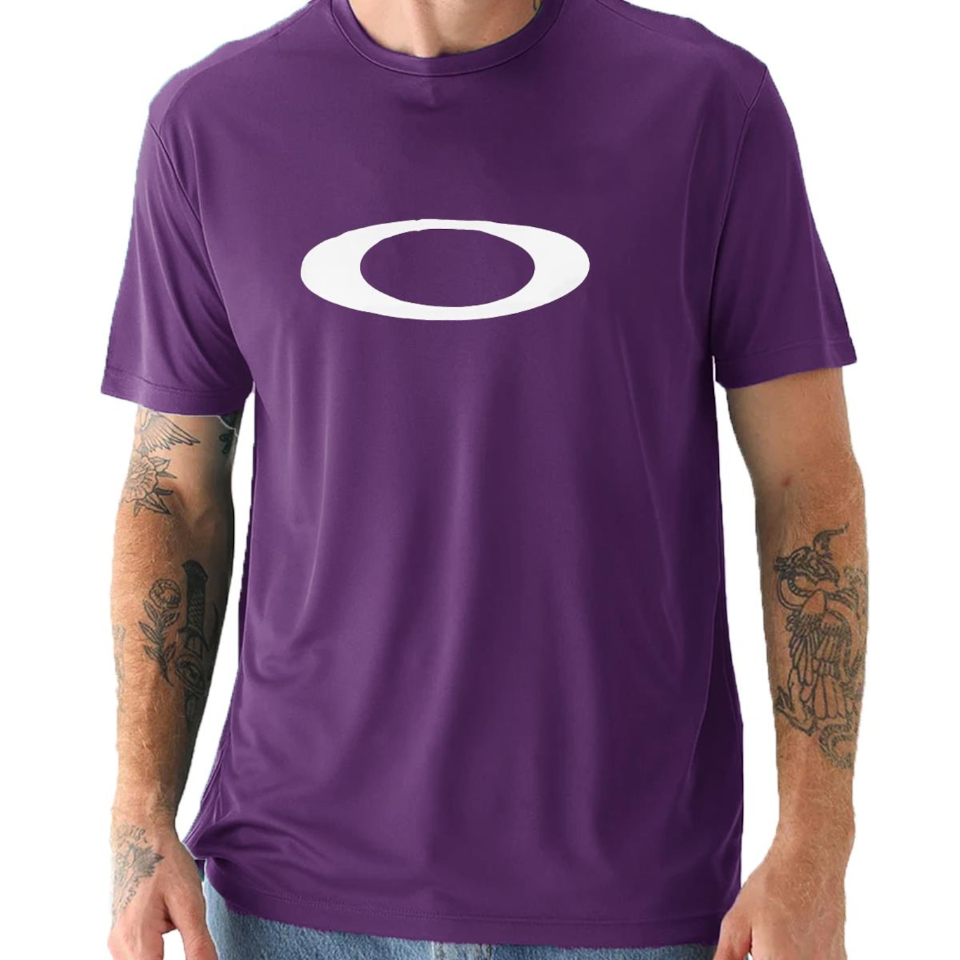 Camiseta Oakley o Ellipse Tee Purple - Masculina - Foto 3