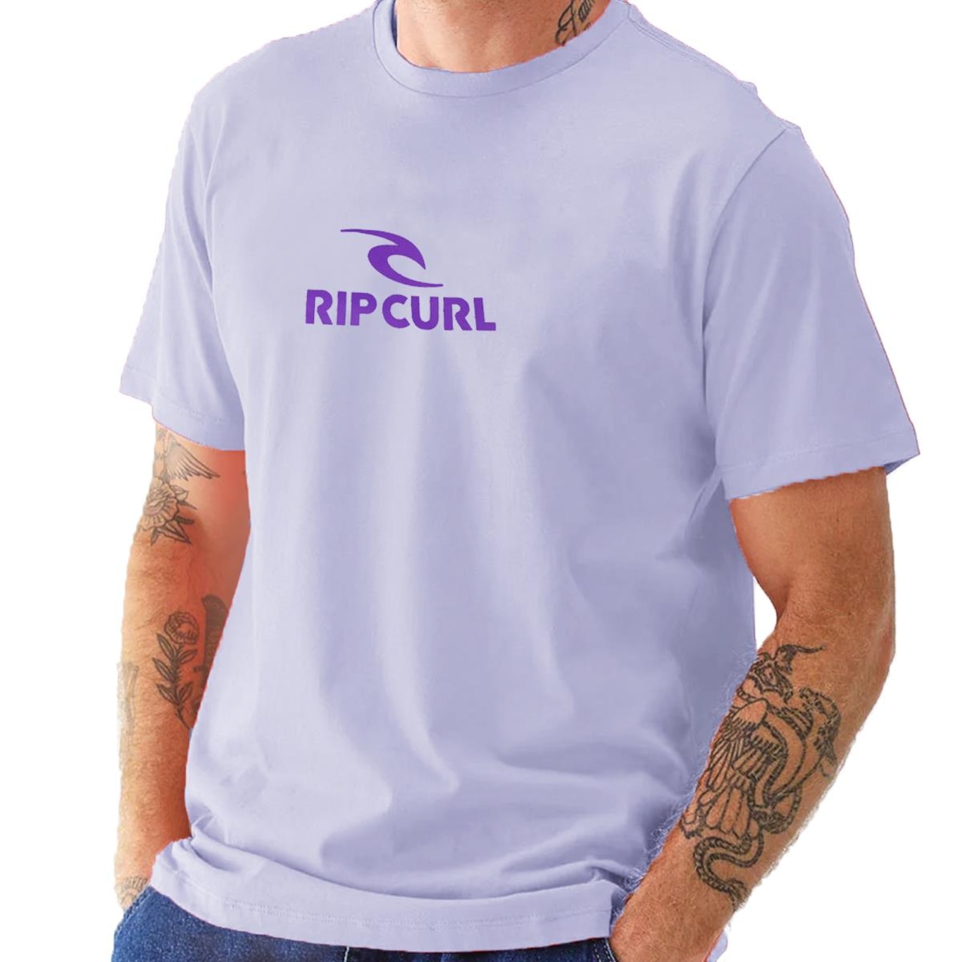 Camiseta Rip Curl Icon Cosmic Sky - Masculina - Foto 3