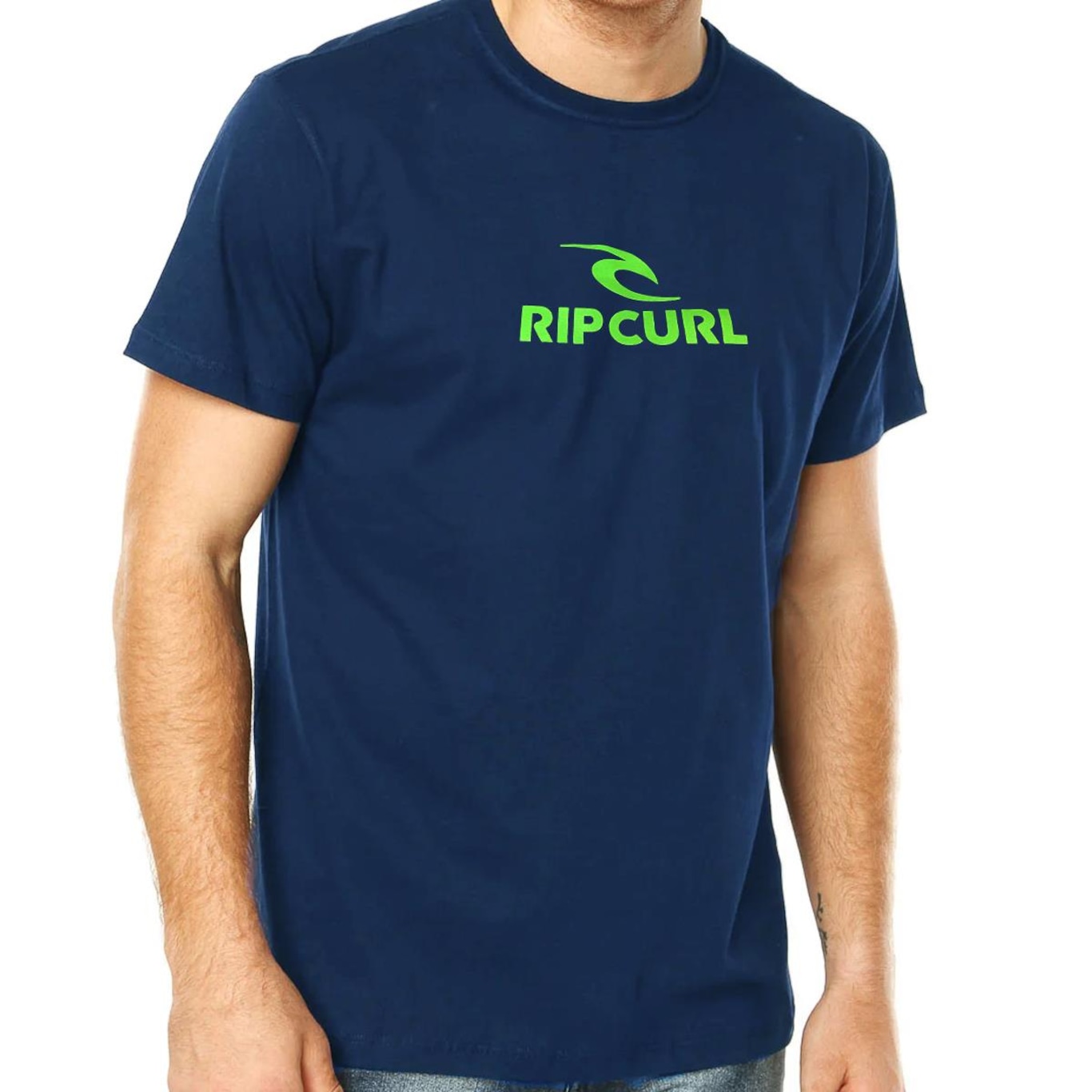 Camiseta Rip Curl Icon Washed Navy - Masculina - Foto 3