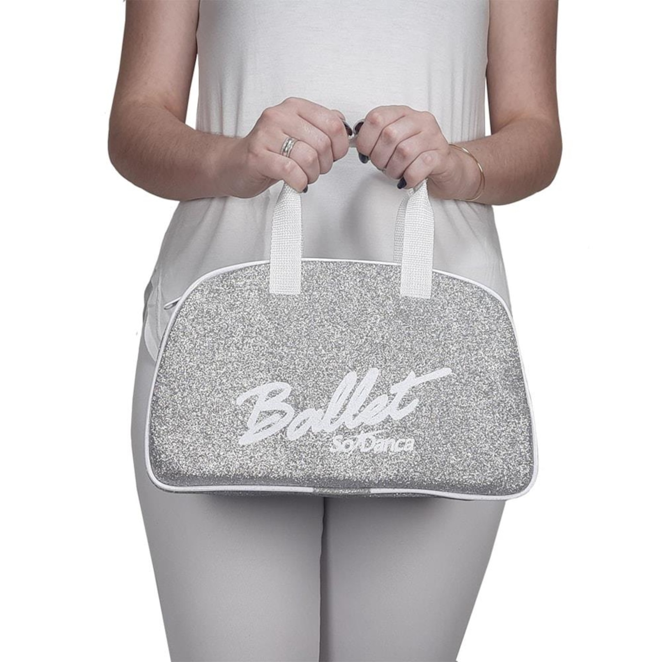 Bolsa de Mão Só Dança Bg-762 com Gliter - Feminina - Foto 1