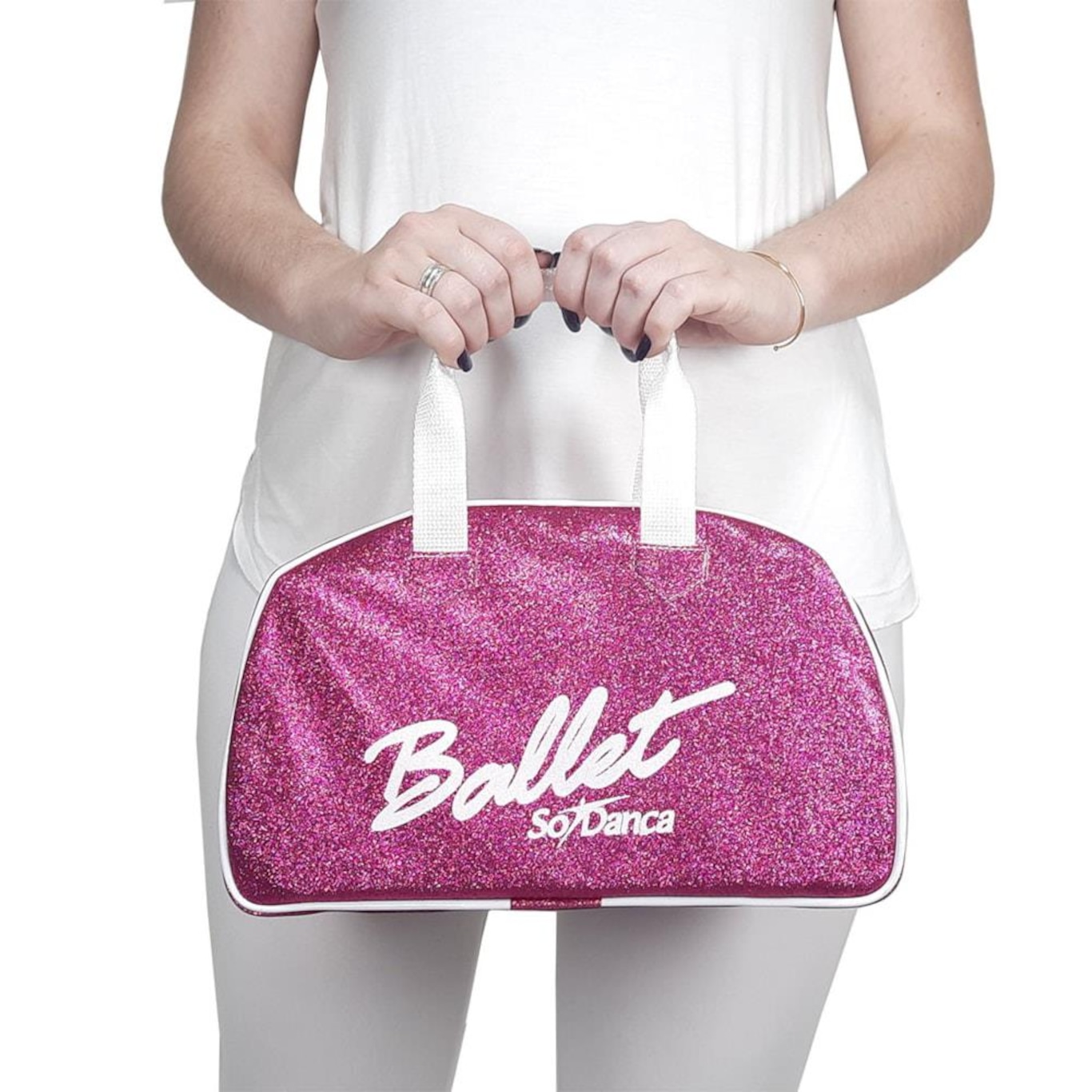 Bolsa de Mão Só Dança Bg-762 com Gliter - Feminina - Foto 1