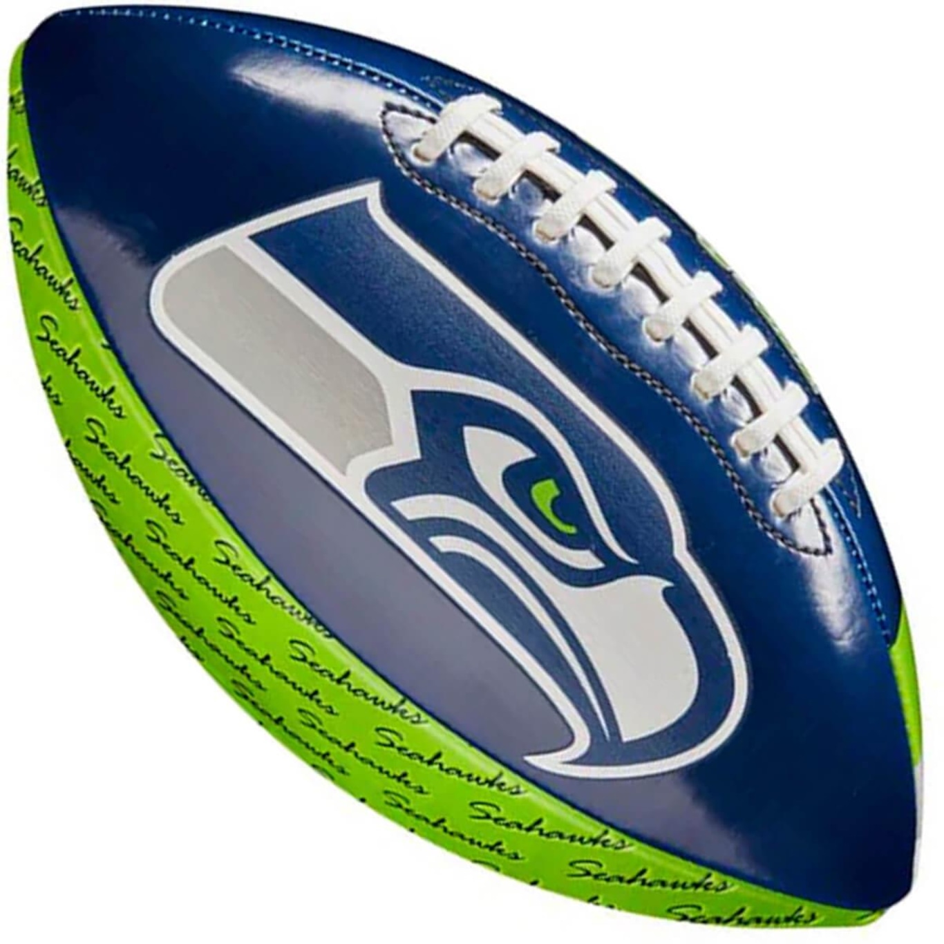 Bola de Futebol Americano Wilson Nfl Peewee Team Seatle Seahawks - Foto 1