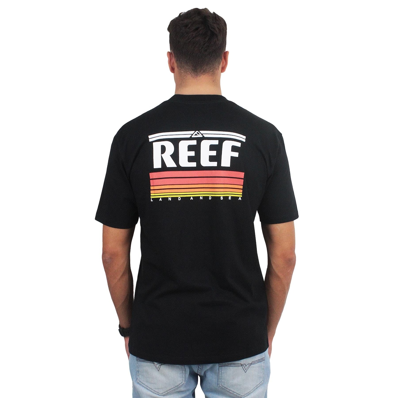 Camiseta Reef Rainbow Preta - Masculina - Foto 2