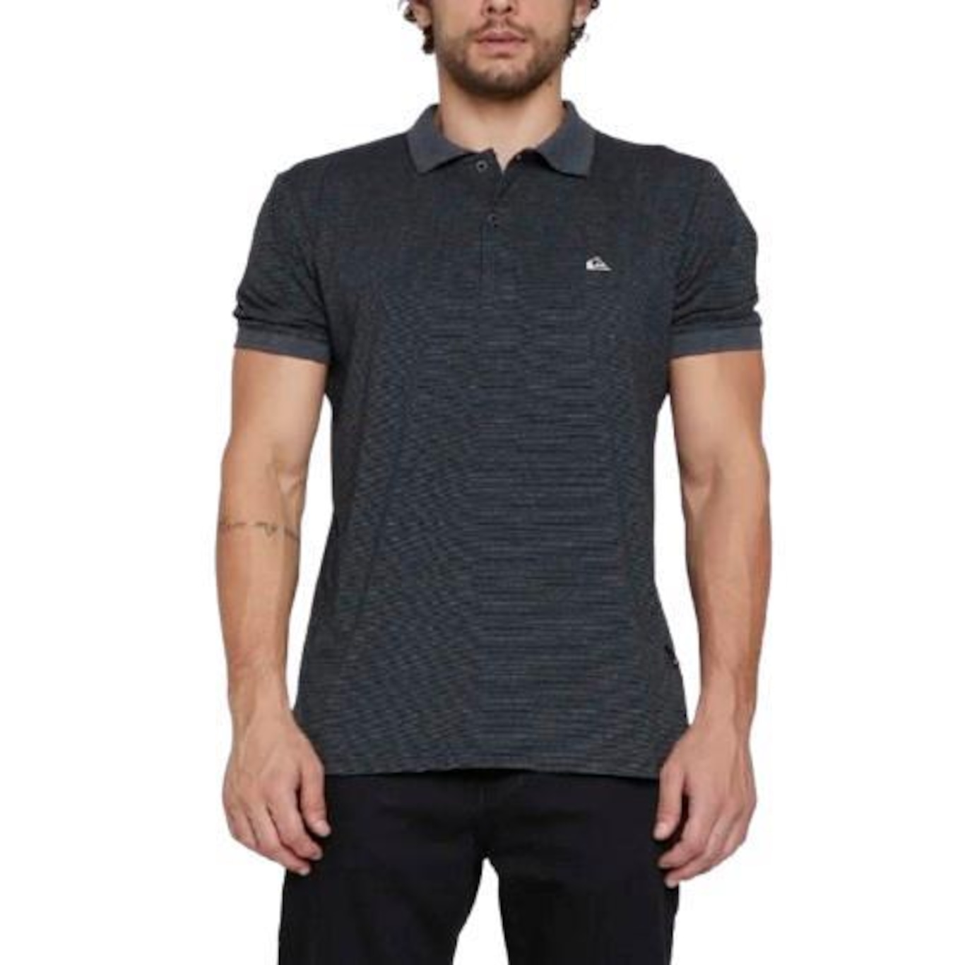 Camisa Quiksilver Polo Stripe - Masculina - Foto 1