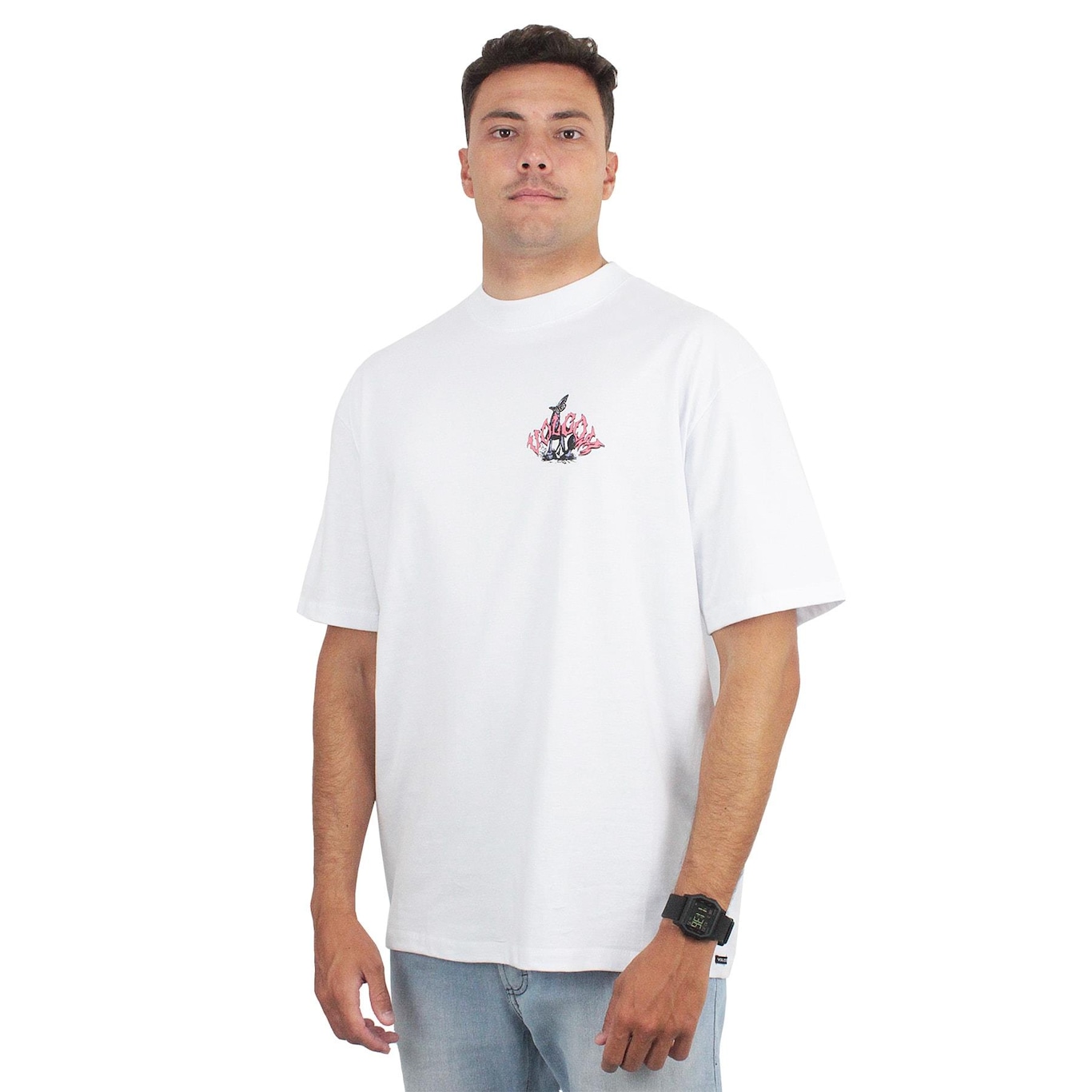 Camiseta Volcom Confort Pure Joy - Masculina - Foto 1