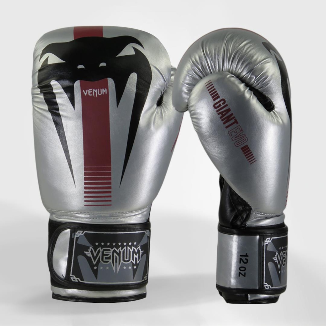 Luvas de Boxe Venum Giant Evo Pro Silver - Adulto - Foto 1