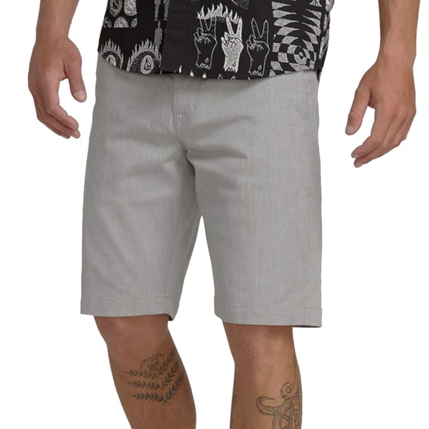 Bermuda Volcom Frickin Modern Stretch Chino Masculina - Foto 3