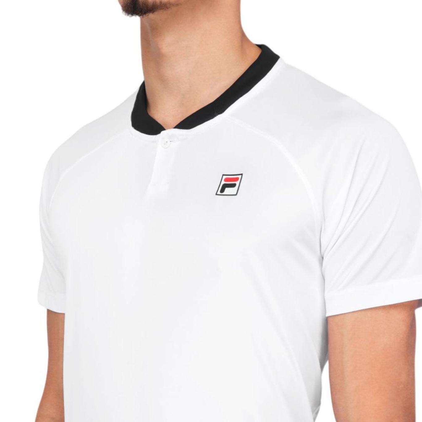 Camiseta Fila Player Fbox Basic Branca e Preta - Foto 3