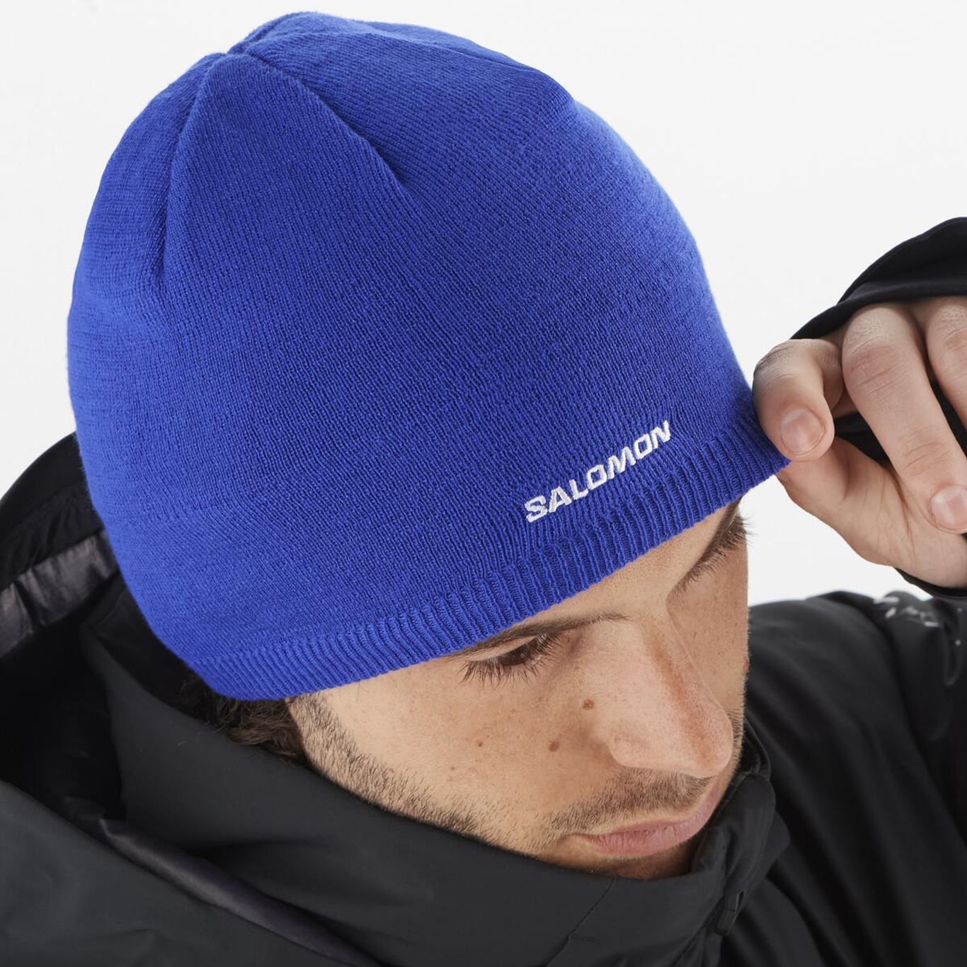 Gorro Salomon Beanie Surf The Web Azul - Unissex - Foto 2