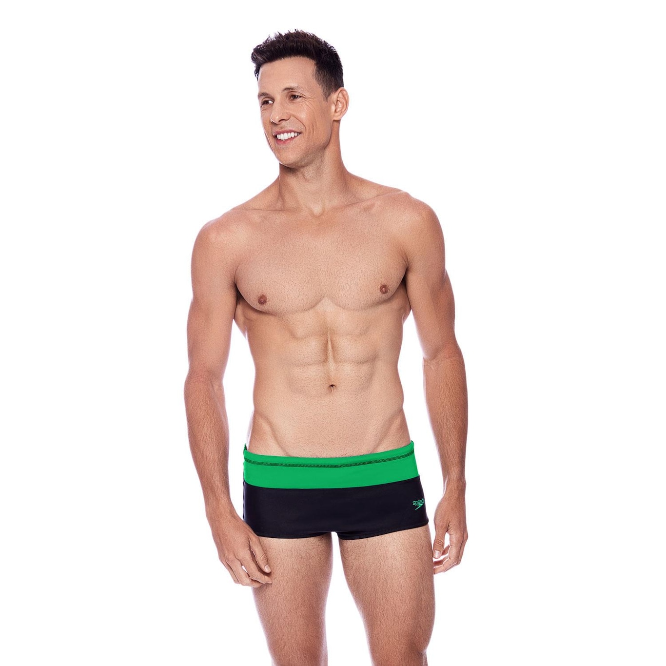 Sunga Speedo Tradicional Color Block - Masculina - Foto 1