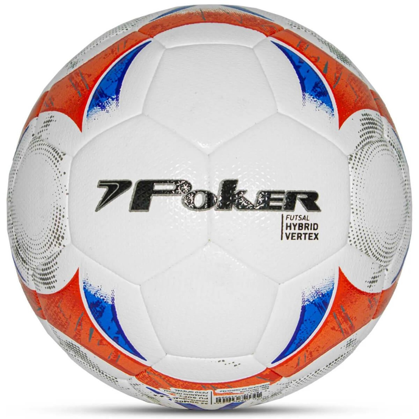 Bola de Futsal Profissional 32 Gomos Hybrid Vertex Poker - Foto 1