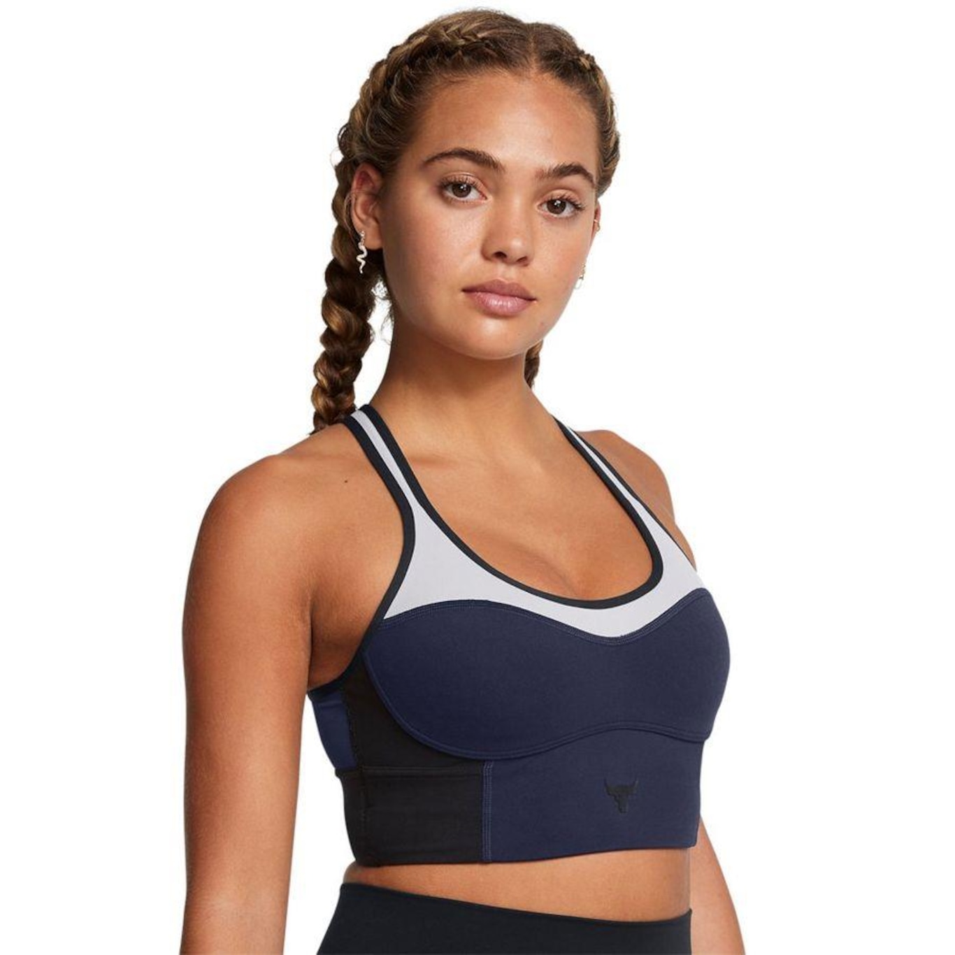 Top Under Armour Project Rock Lets Go Longline - Feminino - Foto 2