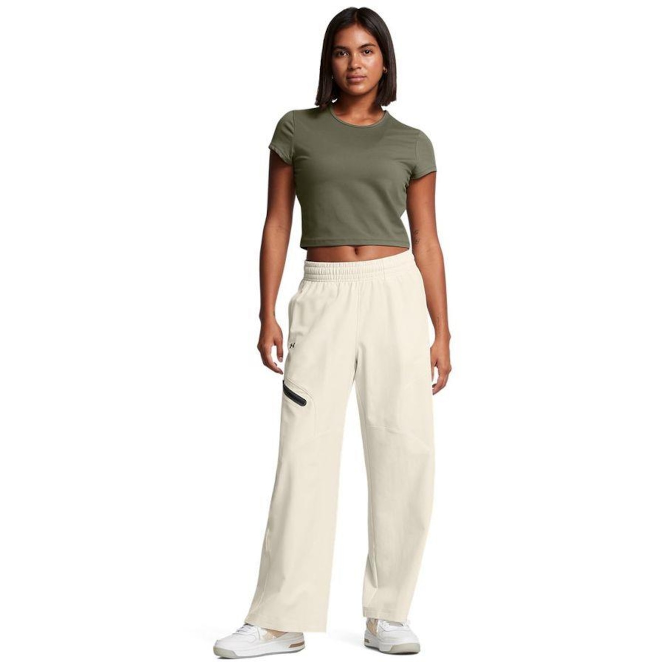 Calça Under Armour Sportstyle Unstoppable Wide Leg Pants - Feminina - Foto 2