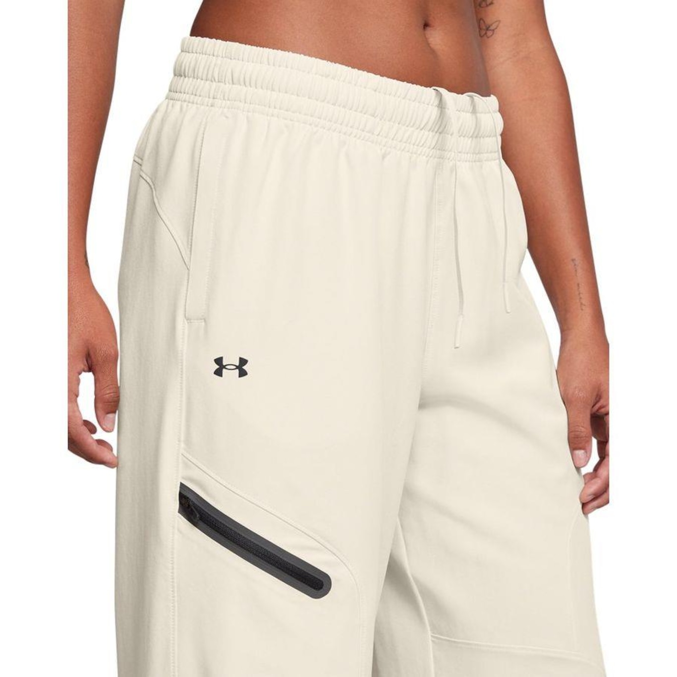 Calça Under Armour Sportstyle Unstoppable Wide Leg Pants - Feminina - Foto 4