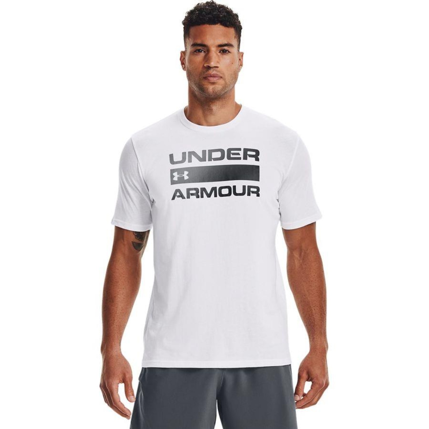 Camiseta Under Armour Sportstyle Issue Wordmark - Masculina - Foto 1