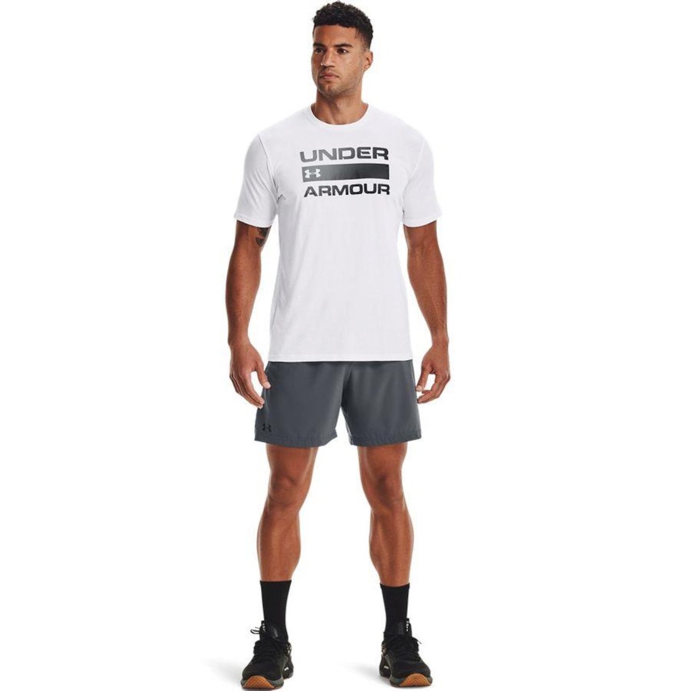 Camiseta Under Armour Sportstyle Issue Wordmark - Masculina - Foto 2