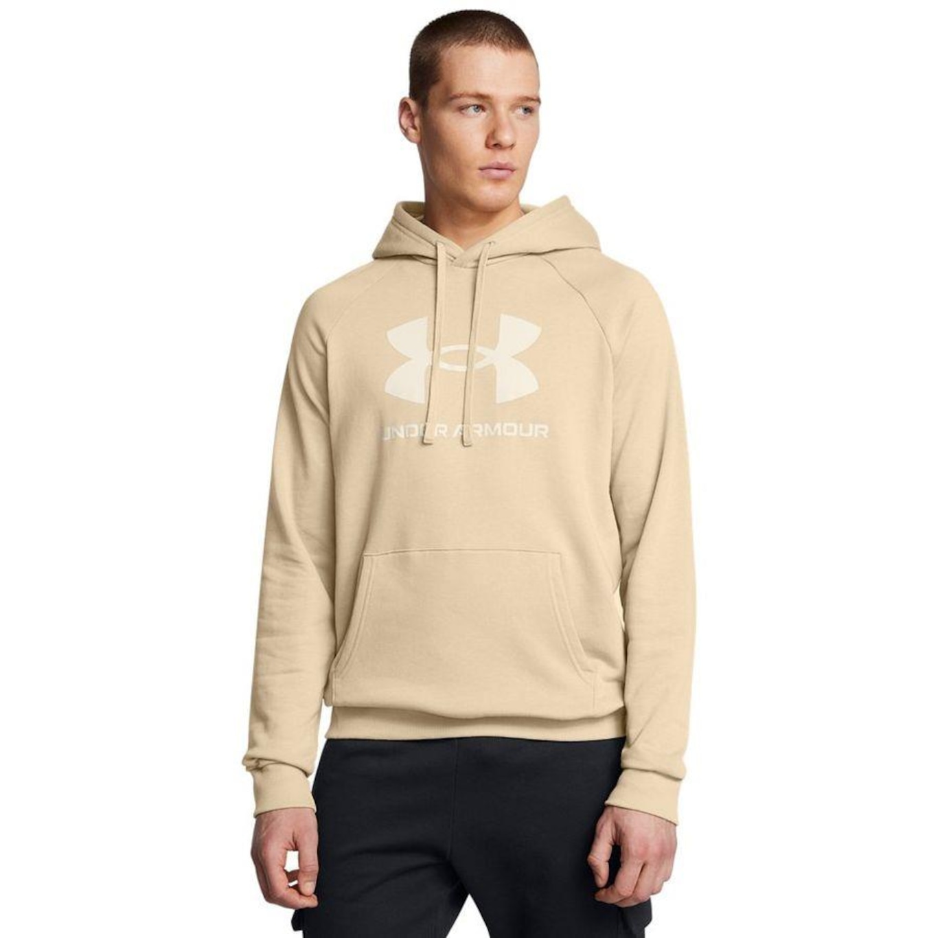 Blusão de Moletom com Capuz Under Armour Rival Fleece - Masculino - Foto 1