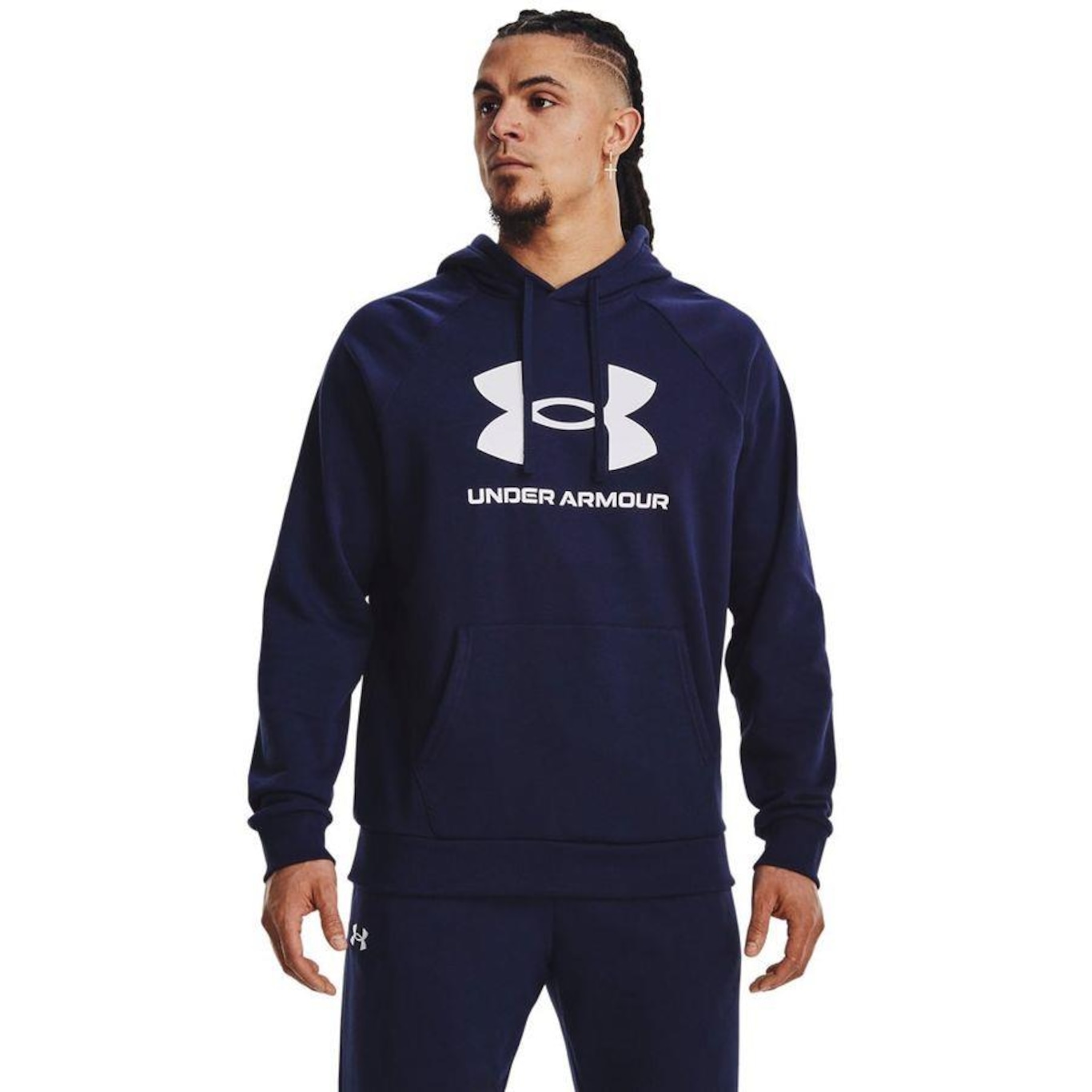 Blusão de Moletom com Capuz Under Armour Rival Fleece - Masculino - Foto 1