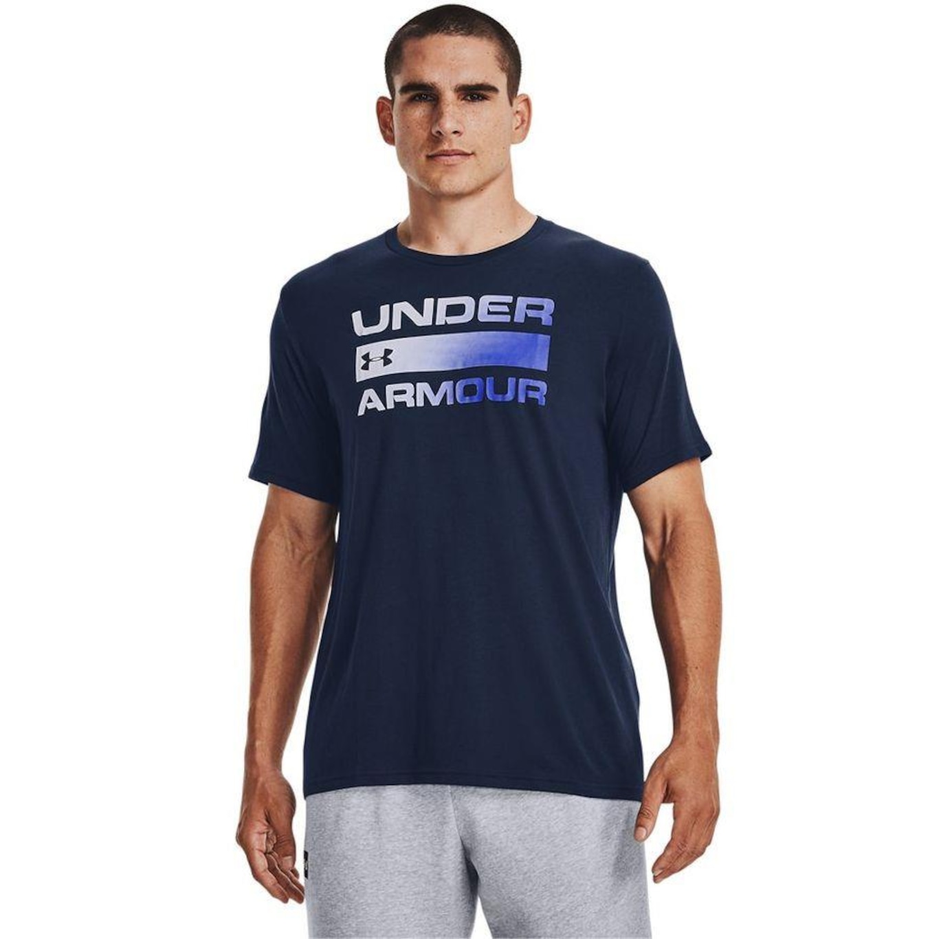 Camiseta Under Armour Sportstyle Issue Wordmark - Masculina - Foto 1