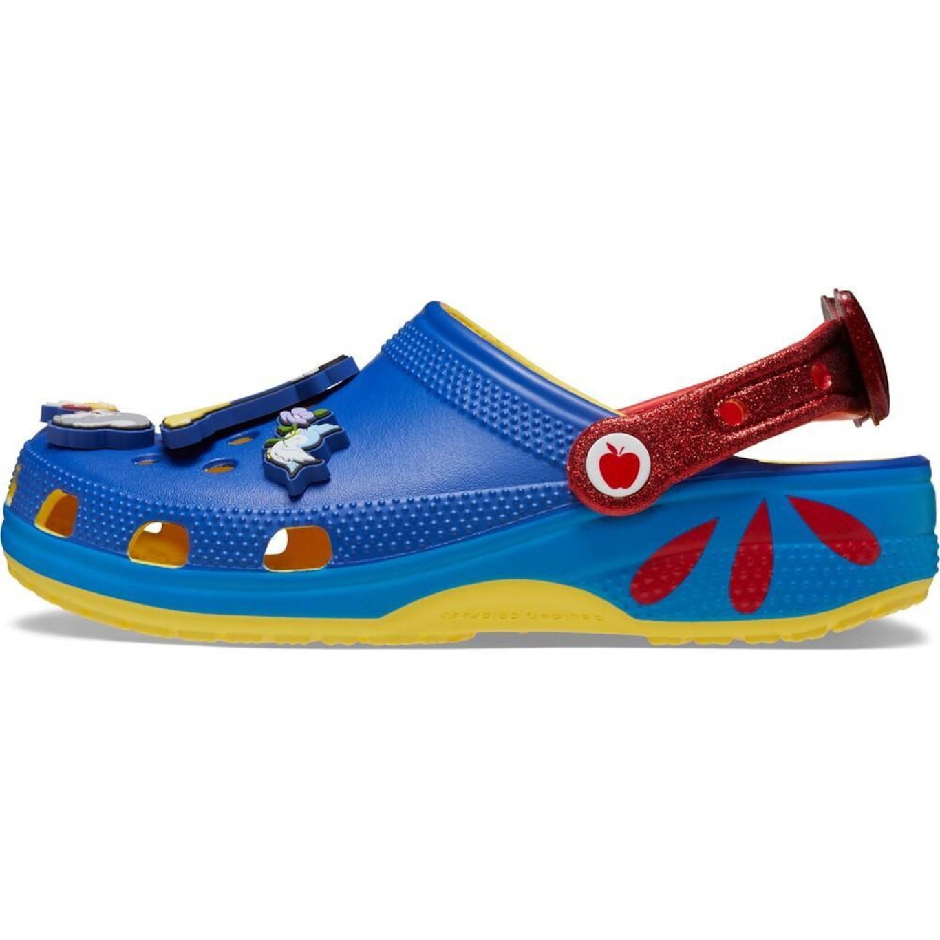 Sandália Crocs Branca de Neve Clog Sunshine - Infantil - Foto 3