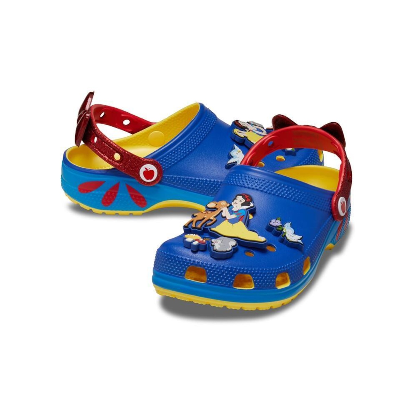 Sandália Crocs Branca de Neve Clog Sunshine - Infantil - Foto 4