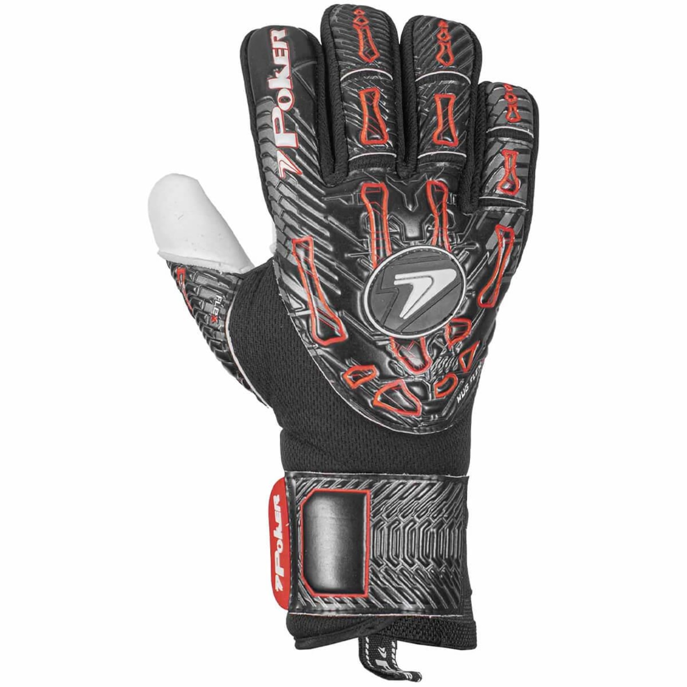 Luvas de Goleiro de Campo Profissional Hug Flex 4 Poker - Adulto - Foto 2