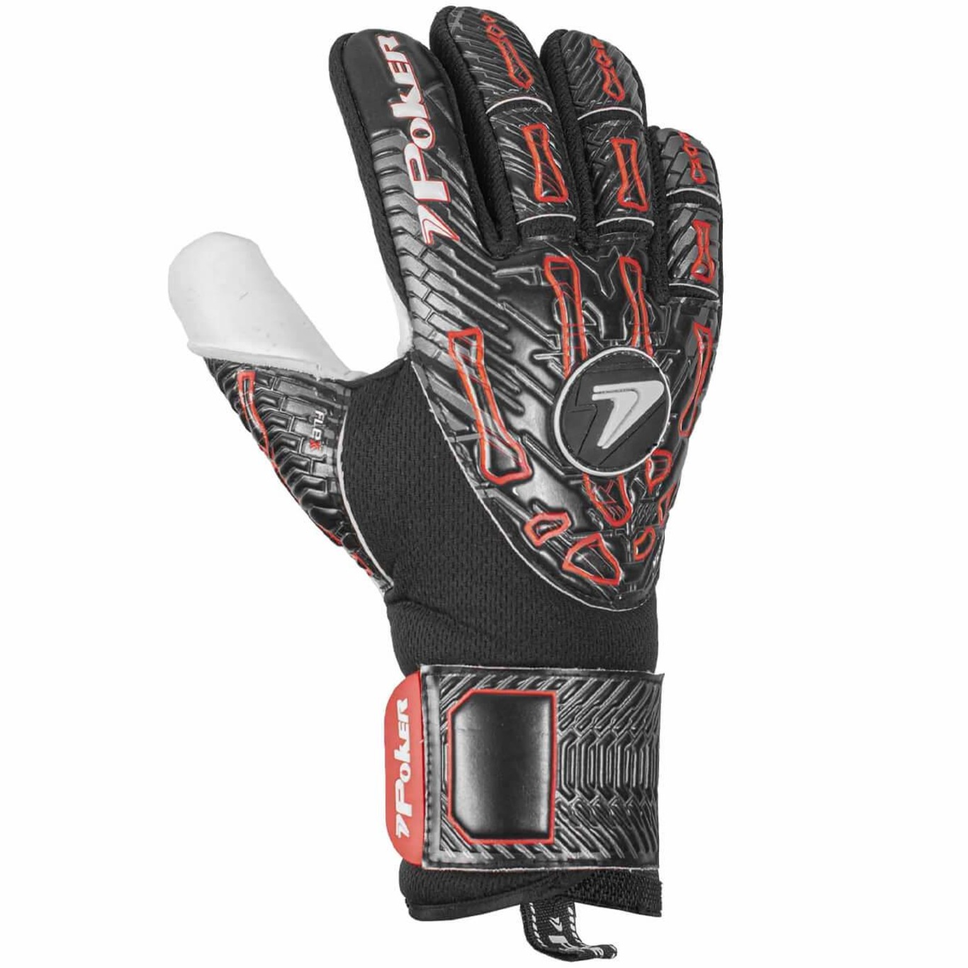 Luvas de Goleiro de Campo Profissional Hug Flex 4 Poker - Adulto - Foto 3