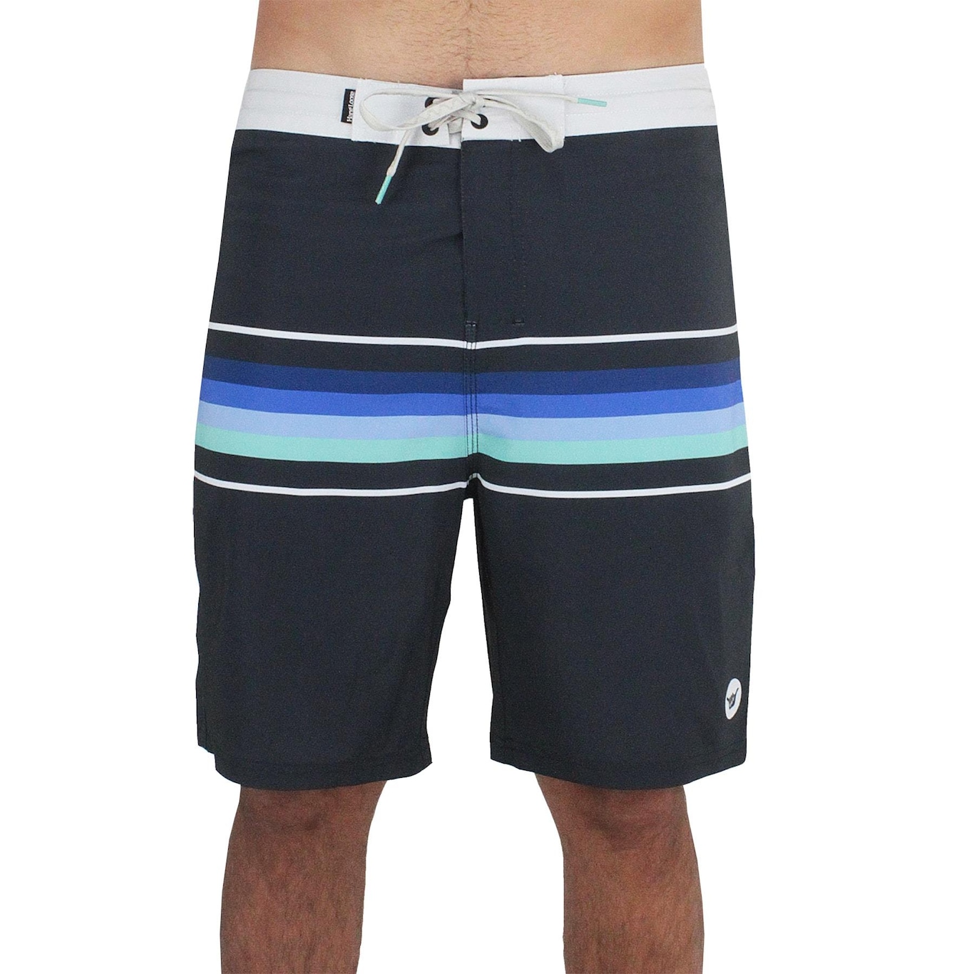 Bermuda Hang Loose Sky Stripe Black - Masculina - Foto 2