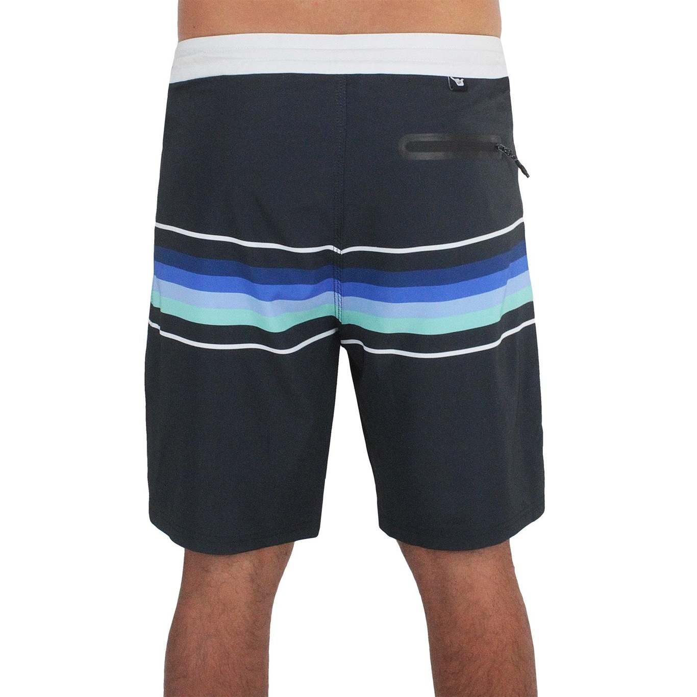 Bermuda Hang Loose Sky Stripe Black - Masculina - Foto 3