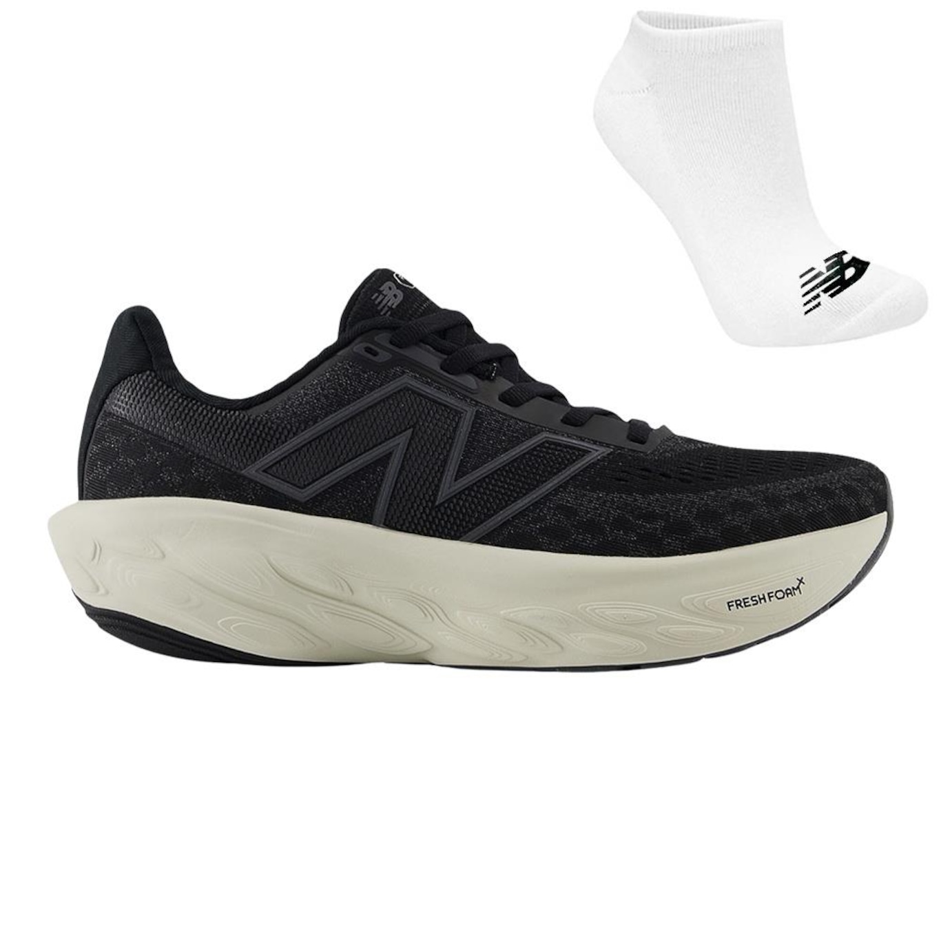 Kit New Balance Fresh Foam X 1080 V14 + Meia - Feminino - Foto 1