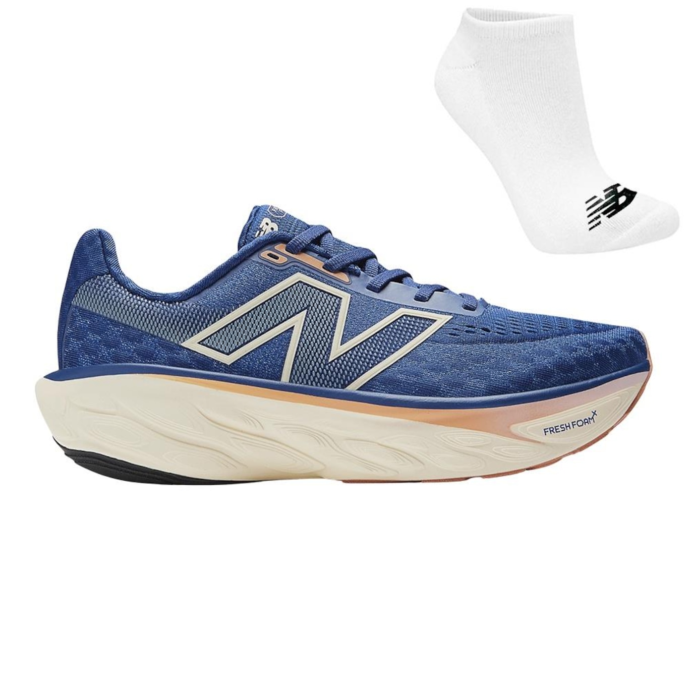 Kit New Balance Fresh Foam X 1080 V14 + Meia - Feminino - Foto 1