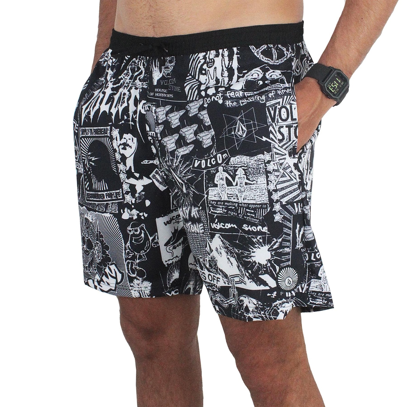 Shorts Volcom Collage - Masculino - Foto 1