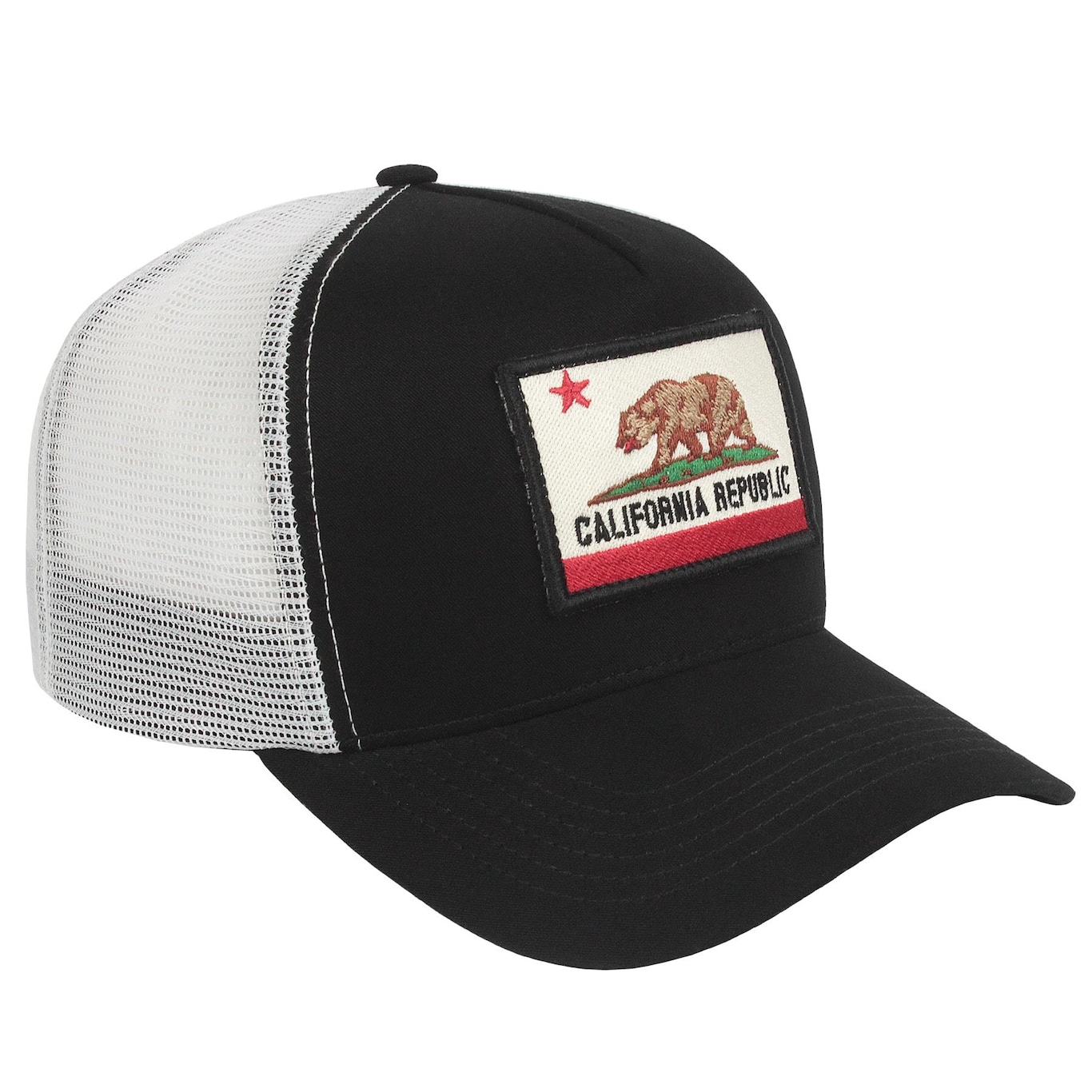 Boné Aba Curva Surf Alive Trucker California Republic Patch - Snapback - Adulto - Foto 3