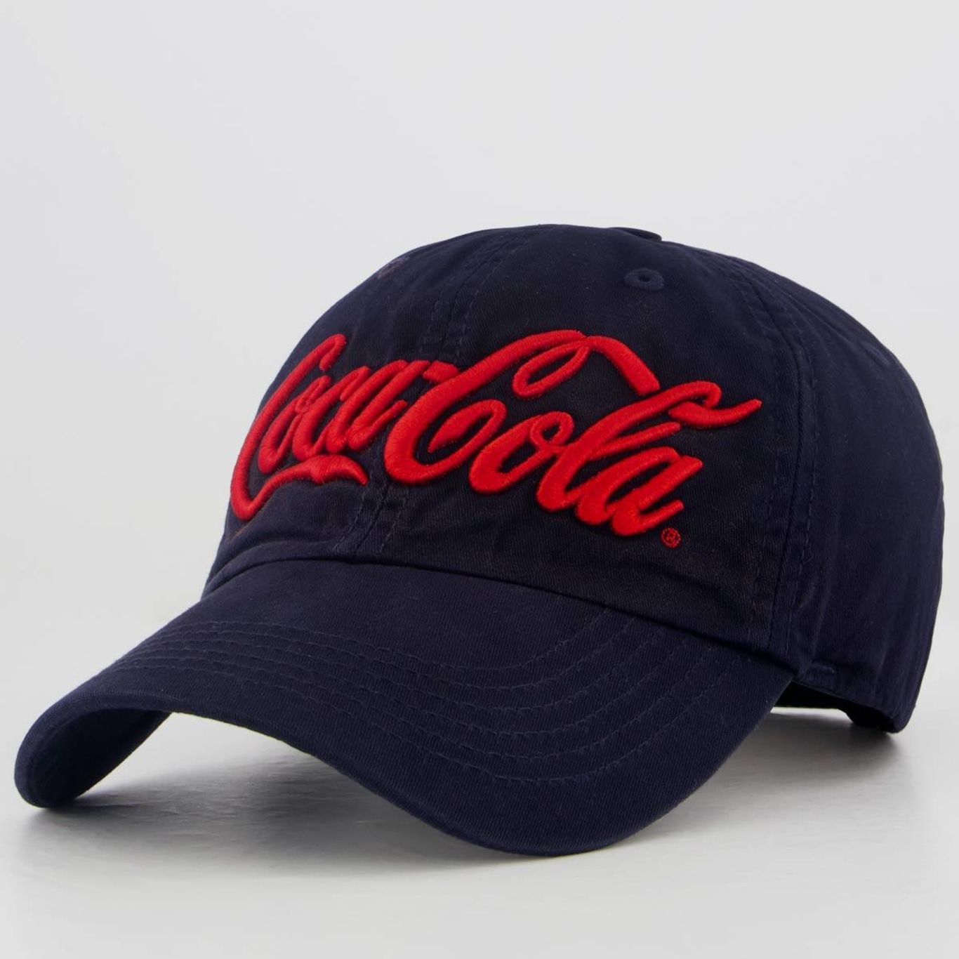 Boné Aba Curva Coca Cola Logotipo - Strapback - Adulto - Foto 1