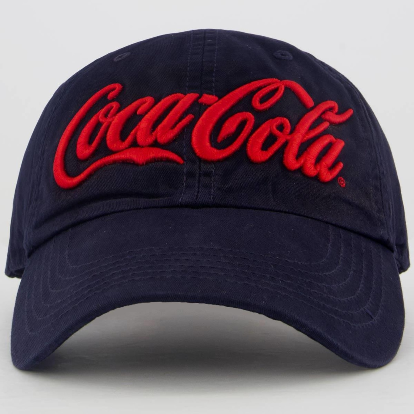 Boné Aba Curva Coca Cola Logotipo - Strapback - Adulto - Foto 2