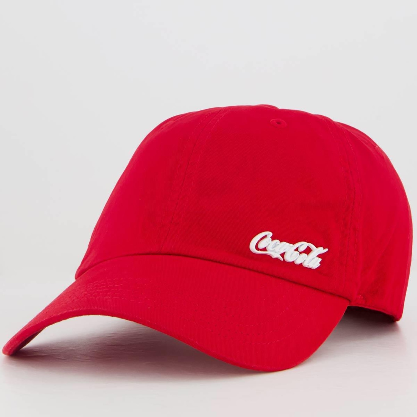 Boné Aba Curva Coca Cola Logo Metal - Strapback - Adulto - Foto 1