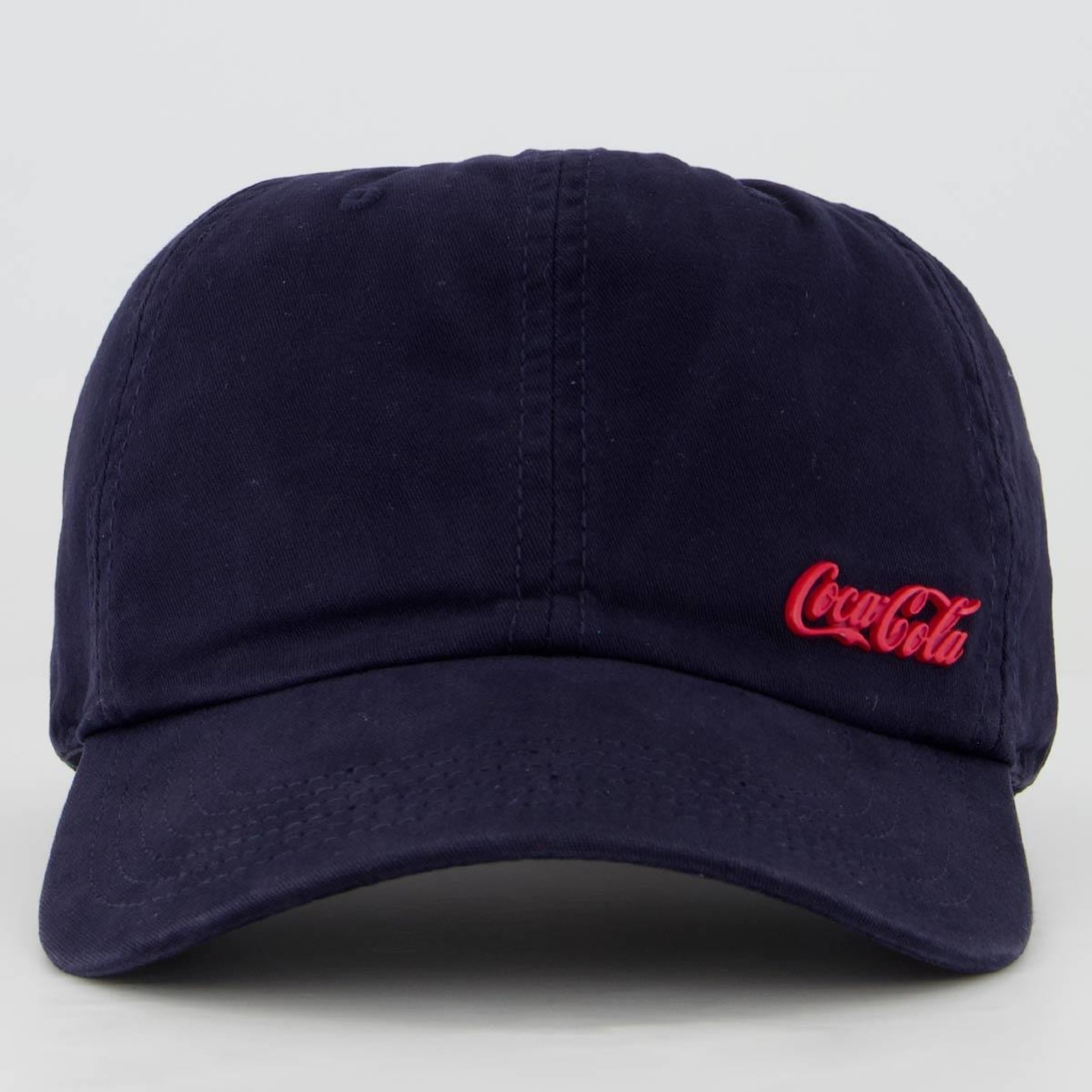 Boné Aba Curva Coca Cola Logo Metal - Strapback - Adulto - Foto 2