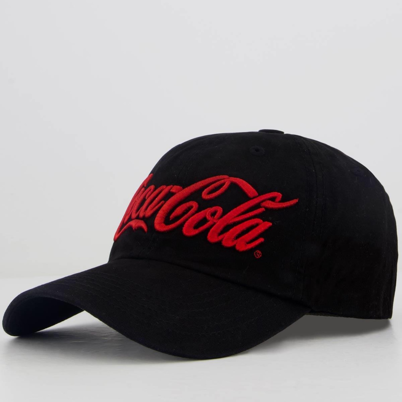 Boné Aba Curva Coca Cola Logotipo - Strapback - Adulto - Foto 1