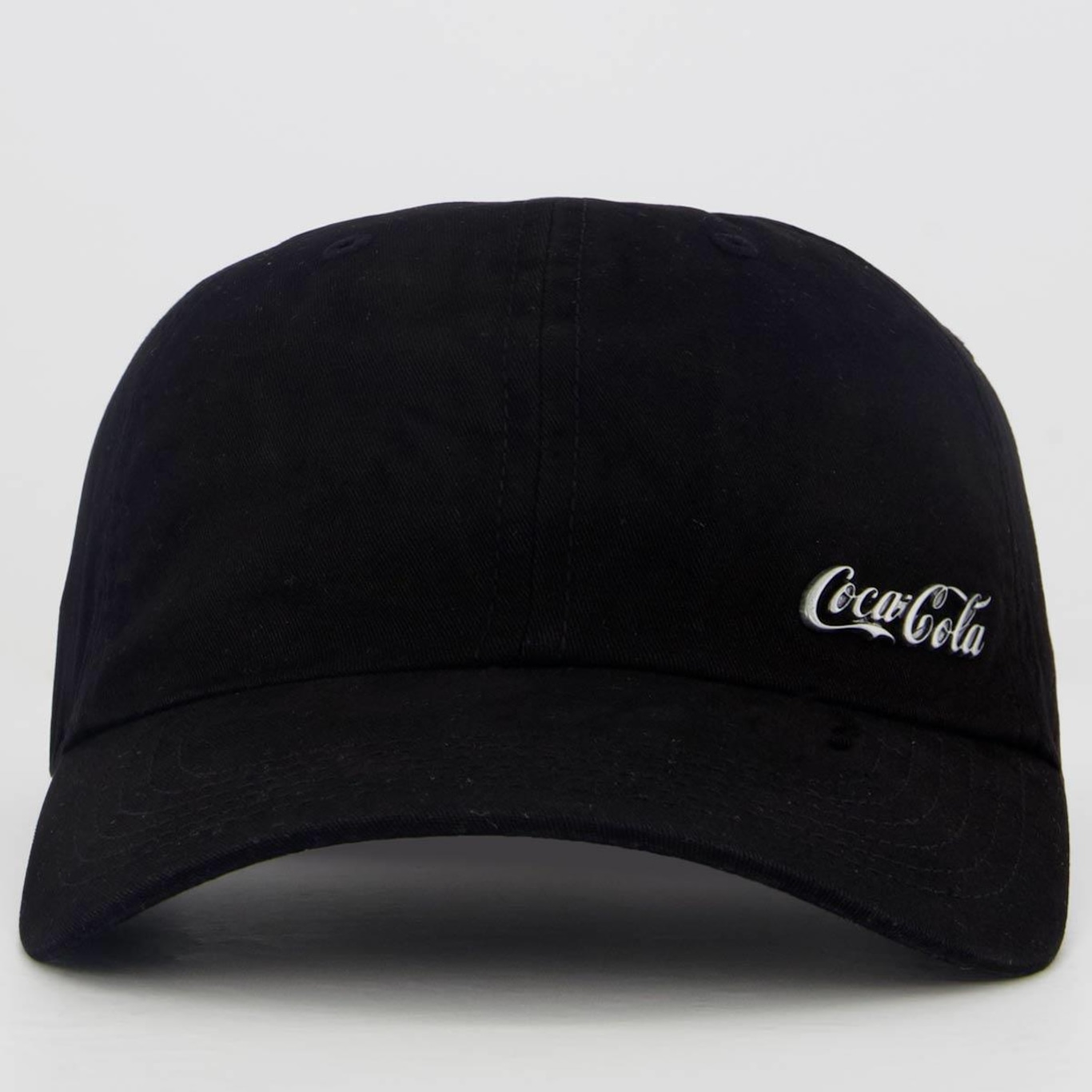 Boné Aba Curva Coca Cola Logo Metal - Strapback - Adulto - Foto 2